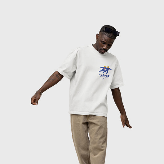 BLUE LOVE WHITE SHIRT