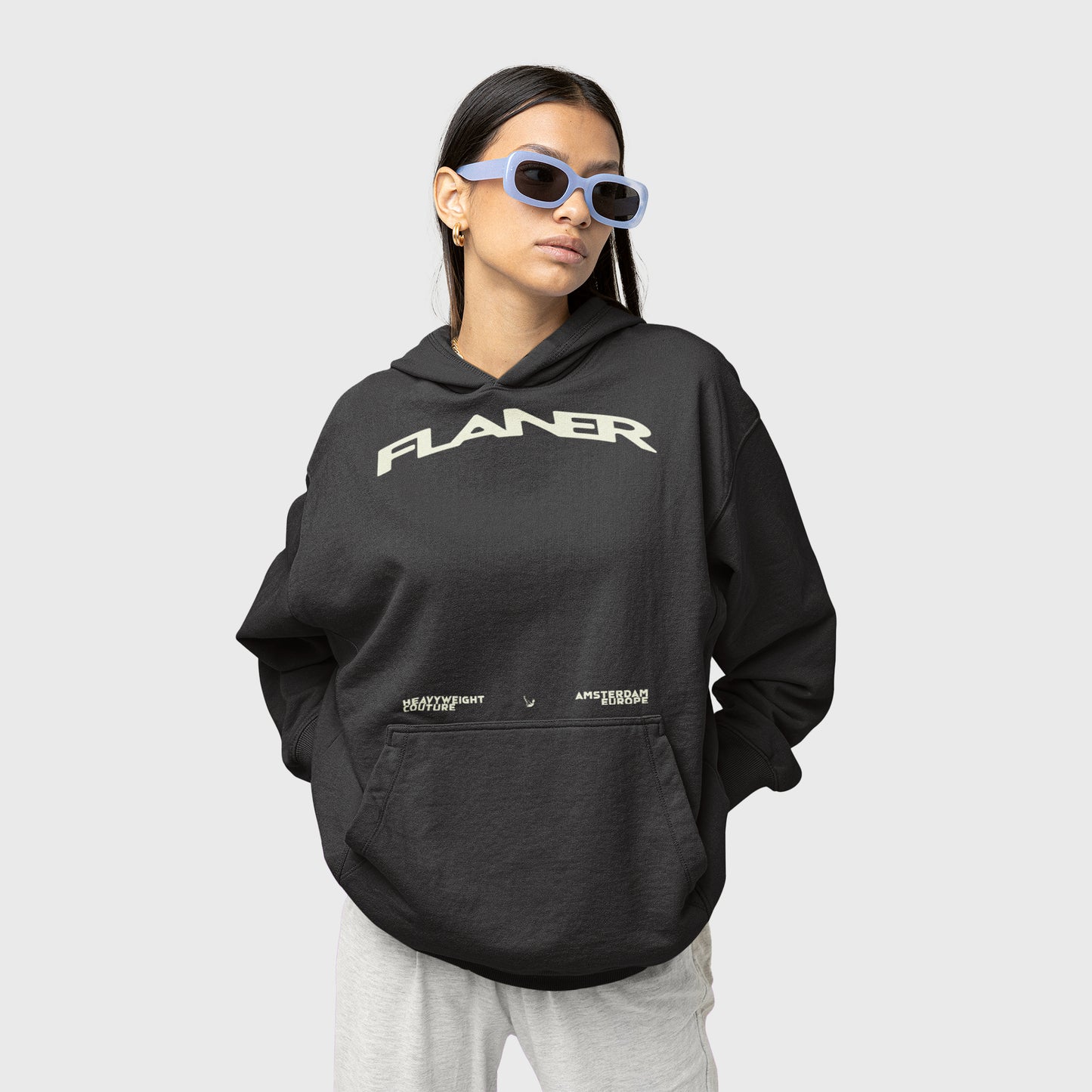 HEAVYWEIGHT BLACK HOODIE