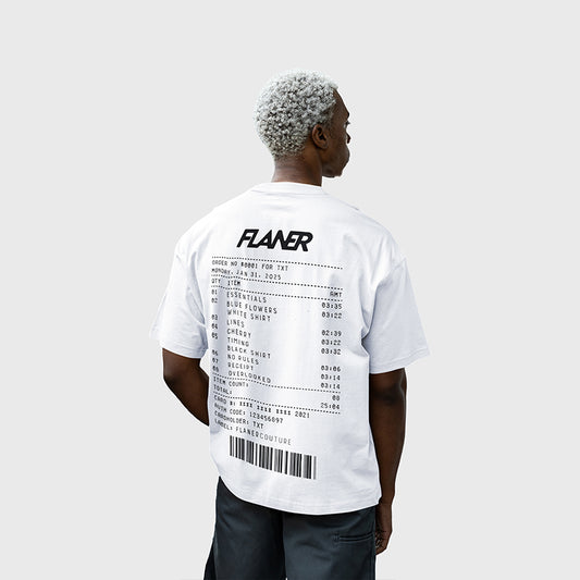 RECEIPT WHITE SHIRT